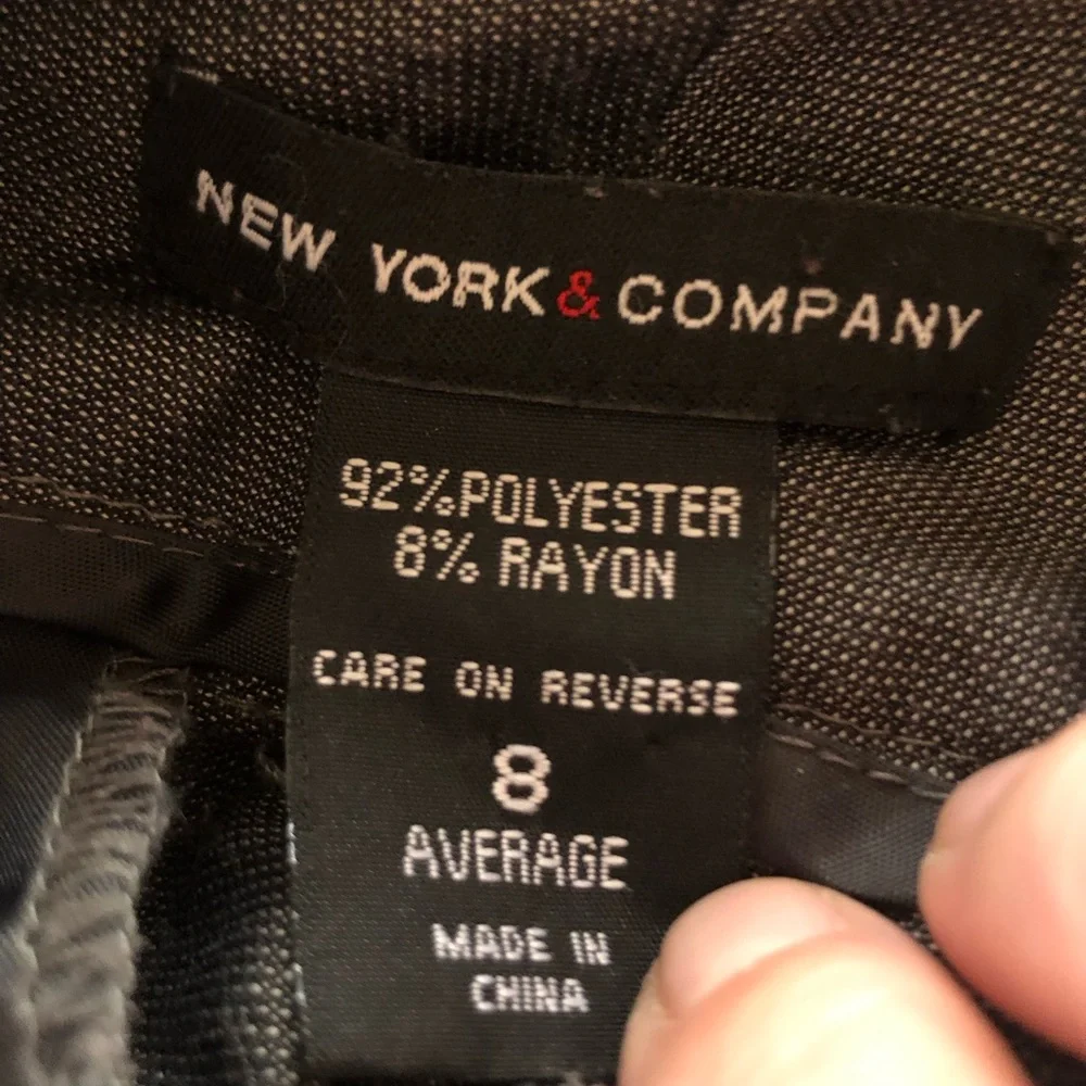 New York & Company Gray Business Slacks size 8 - Picture 9 of 11